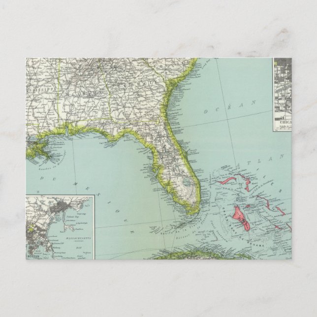 Carte Postale États-Unis et Bahamas (Devant)