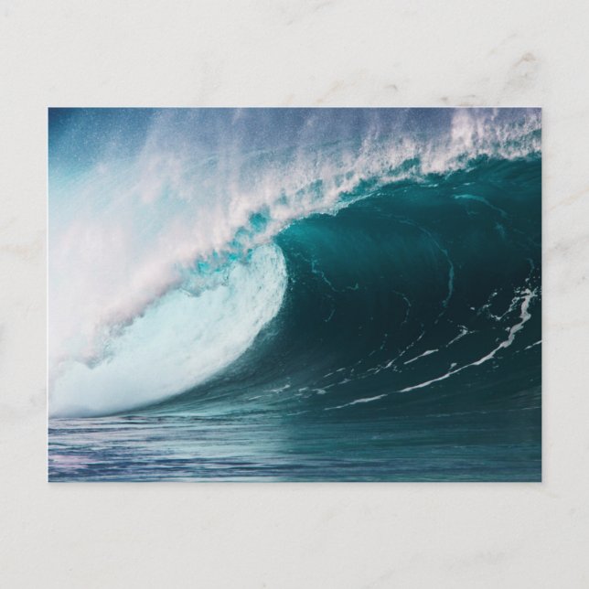 Carte Postale États-Unis, Hawaï, Oahu, Grandes vagues (Devant)