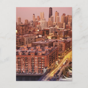 Carte Postale États-Unis, Illinois, Chicago, Chicago River 2