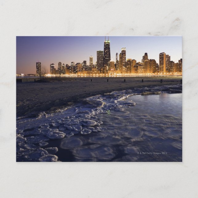 Carte Postale États-Unis, Illinois, Chicago, City skyline du lac (Devant)