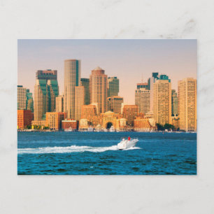 Carte Postale États-Unis, Massachusetts. Panorama du front de me