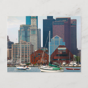 Carte Postale États-Unis, Massachusetts. Skyline du front de mer