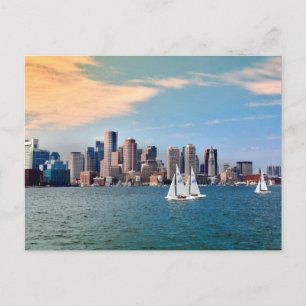Carte Postale États-Unis, Massachusetts. Toit de Boston sur le f