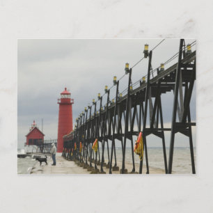 Carte Postale États-Unis, Michigan, Lake Michigan Shore, Grand H
