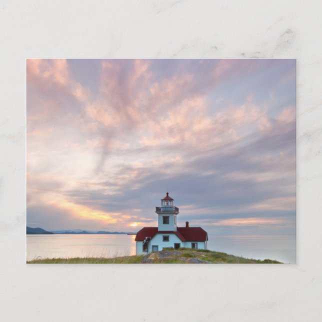 Carte Postale États-Unis, Washington, îles San Juan. Coucher du  (Devant)
