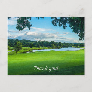 Carte Postale Été au terrain de golf Merci
