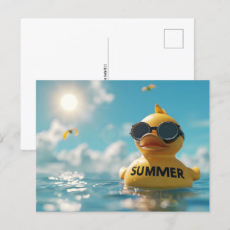 Carte Postale Été, Canard en caoutchouc, Passage