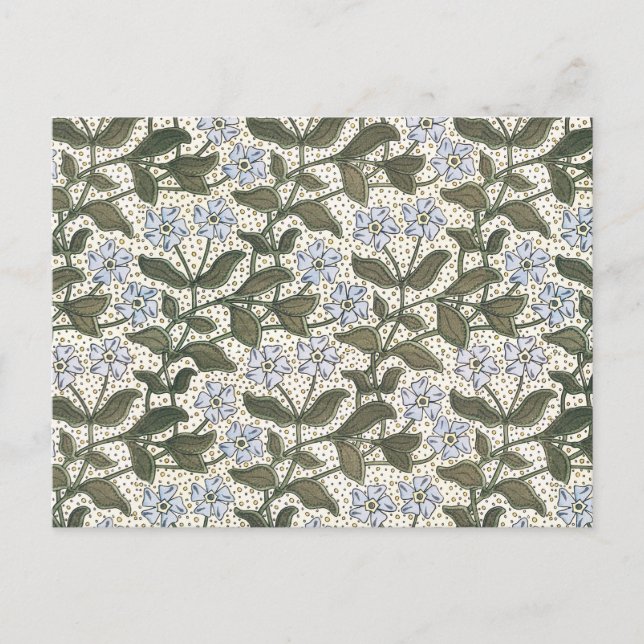 Carte Postale Été Périwinkel Fleur Plutôt Élégant Floral (Devant)