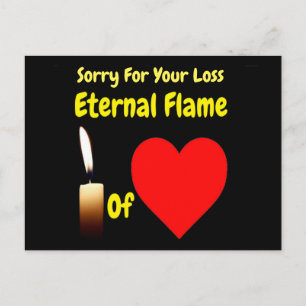 Carte Postale Eternal Flame Of Love Désolé Pour La