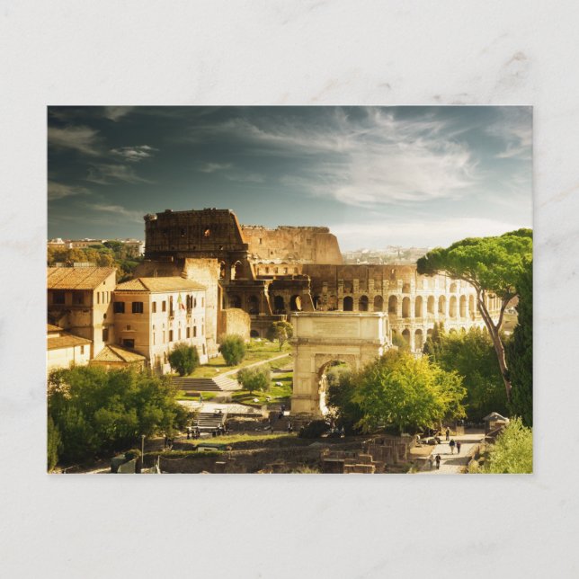 Carte Postale Eternal Rome en view of Colosseum Postcard (Devant)