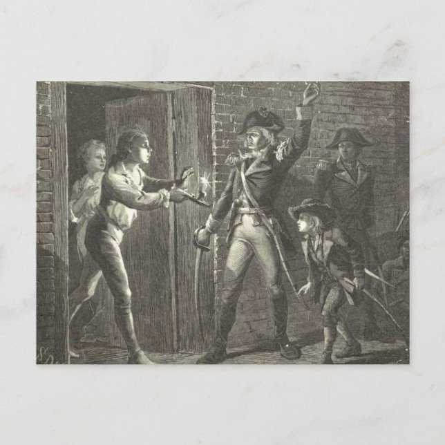 Carte Postale Ethan Allen Capture Fort Ticondéroga (Devant)