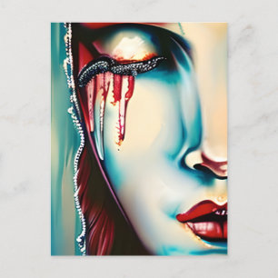 Carte Postale Ethereal Art Shimmery Woman