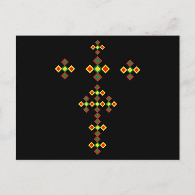 Carte Postale Ethiopian Cross Art Ethiopian (Devant)