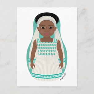 Carte postale éthiopienne Matryoshka