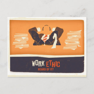 Carte Postale Éthique du travail