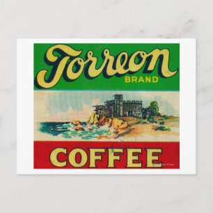 Carte Postale Étiquette café Torreon