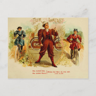 Carte Postale Étiquette de boîte à cigares vintage