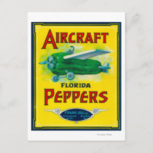 Carte Postale Étiquette de passagers d'aéronef