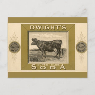 Carte Postale Étiquette de produit vintage, Dwight's Bicarbonate