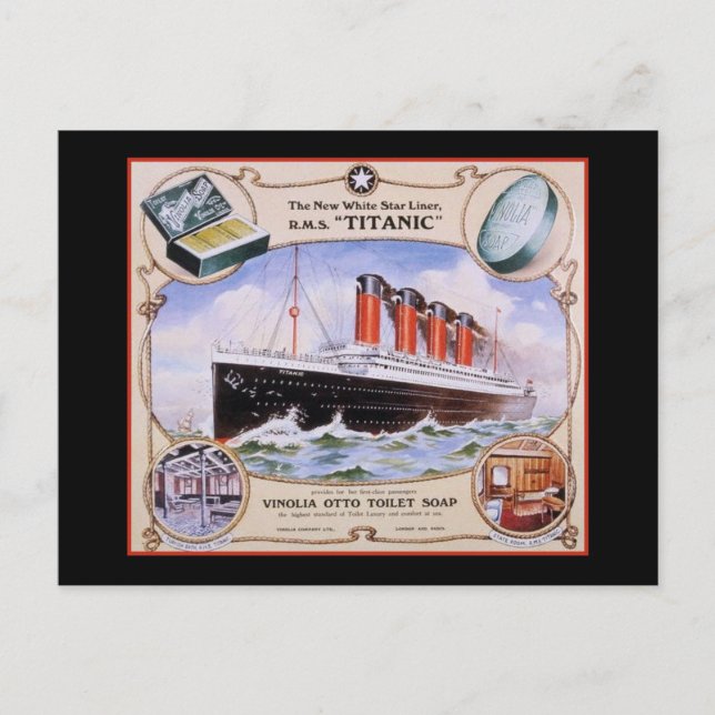 Carte Postale Étiquette de savon Titanic (Devant)