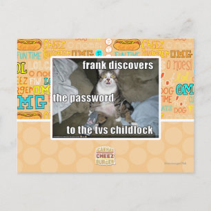 Carte Postale Étiquette TV