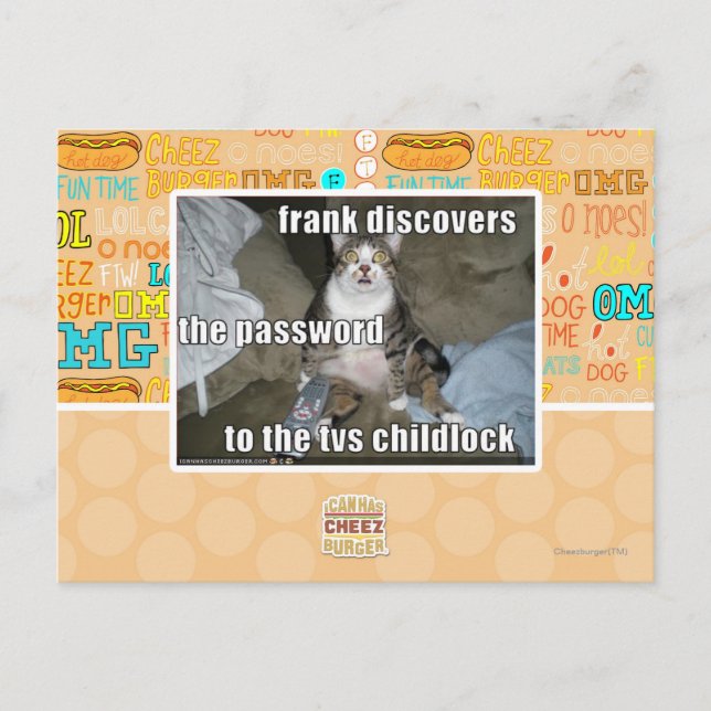 Carte Postale Étiquette TV (Devant)