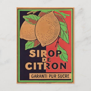Carte postale Étiquette vintage