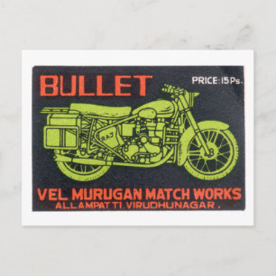 Carte Postale Étiquette Vintage de compatibilité de puces