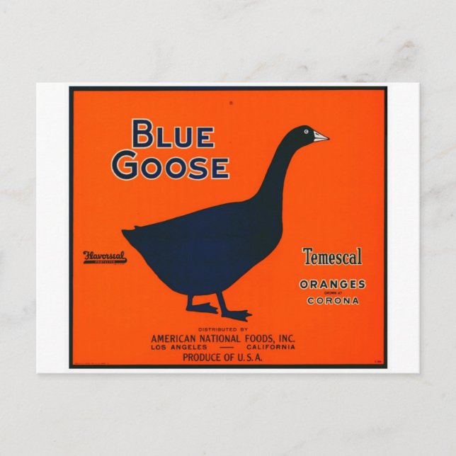 Carte Postale Étiquette vintage de fruits (Devant)