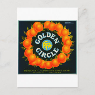 Carte Postale Étiquette vintage Fruit