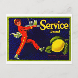 Carte Postale Étiquette vintage Fruit Crate