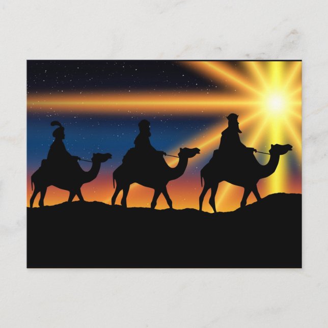 Carte Postale Étoile de Bethléem - Naissance du Christ (Devant)