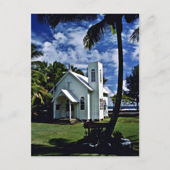 Carte Postale Étoile De La Mer Église "Peinte" - Kalapana, Haw (Devant)