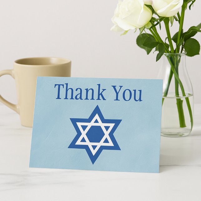 Carte Postale Étoile de Merci juive de David (Créateur téléchargé)
