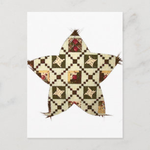 Carte Postale Étoile de quilt