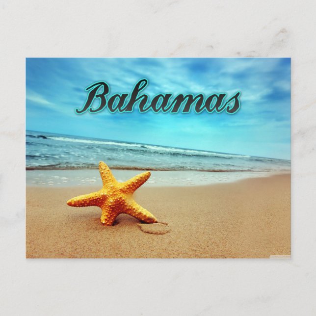 Carte Postale étoile des Bahamas (Devant)