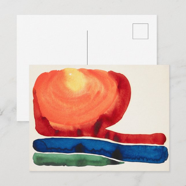Carte Postale Étoile du soir 2 | Georgia O'Keeffe | (Devant / Derrière)