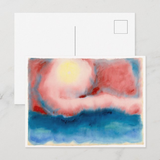 Carte Postale Etoile du soir | Georgia O'Keeffe | (Devant / Derrière)