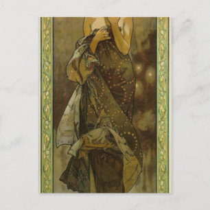 Carte Postale Etoile du soir par Alphonse Mucha