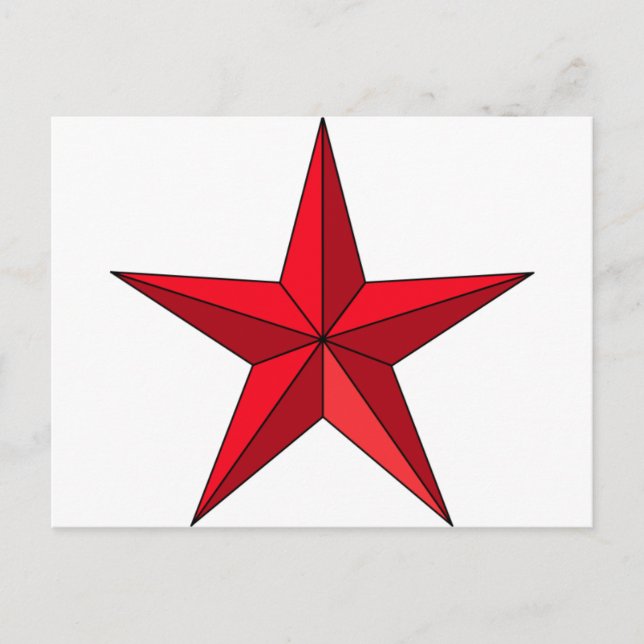 Carte Postale Étoile marine rouge (Devant)