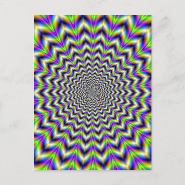 Carte postale étoile psychédélique (Devant)
