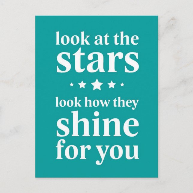 Carte Postale étoiles (Devant)