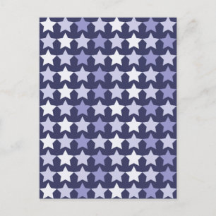 Carte Postale Étoiles bleues de la marine patriotique