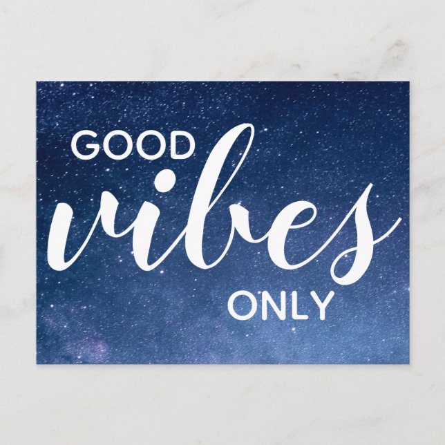Carte Postale Étoiles d'affirmation de positivité uniquement de  (Devant)