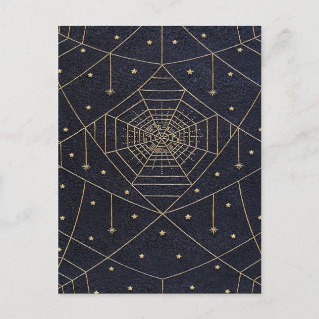 Carte Postale Étoiles de soie d'araignée tombée (Devant)