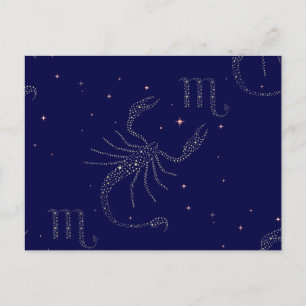 Carte Postale étoiles scorpion