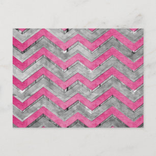 Carte Postale Étonnant cool chevron zigzag motif