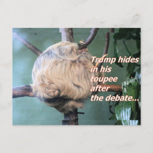 Carte postale étrange de Trump perdue