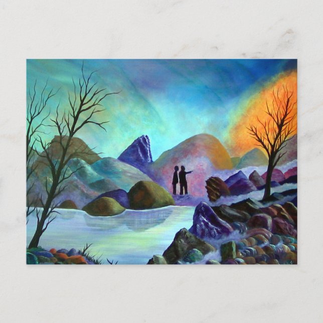 Carte Postale Étrange Vue - Lumières Étranges (Devant)