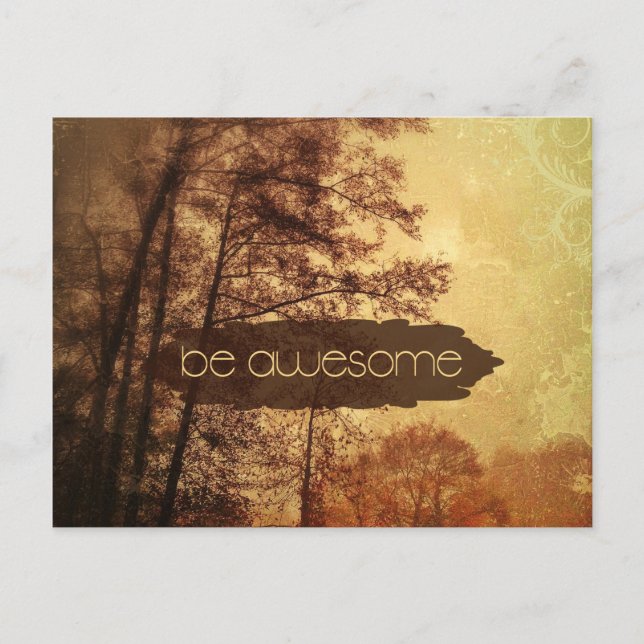 Carte Postale Être génial (Devant)